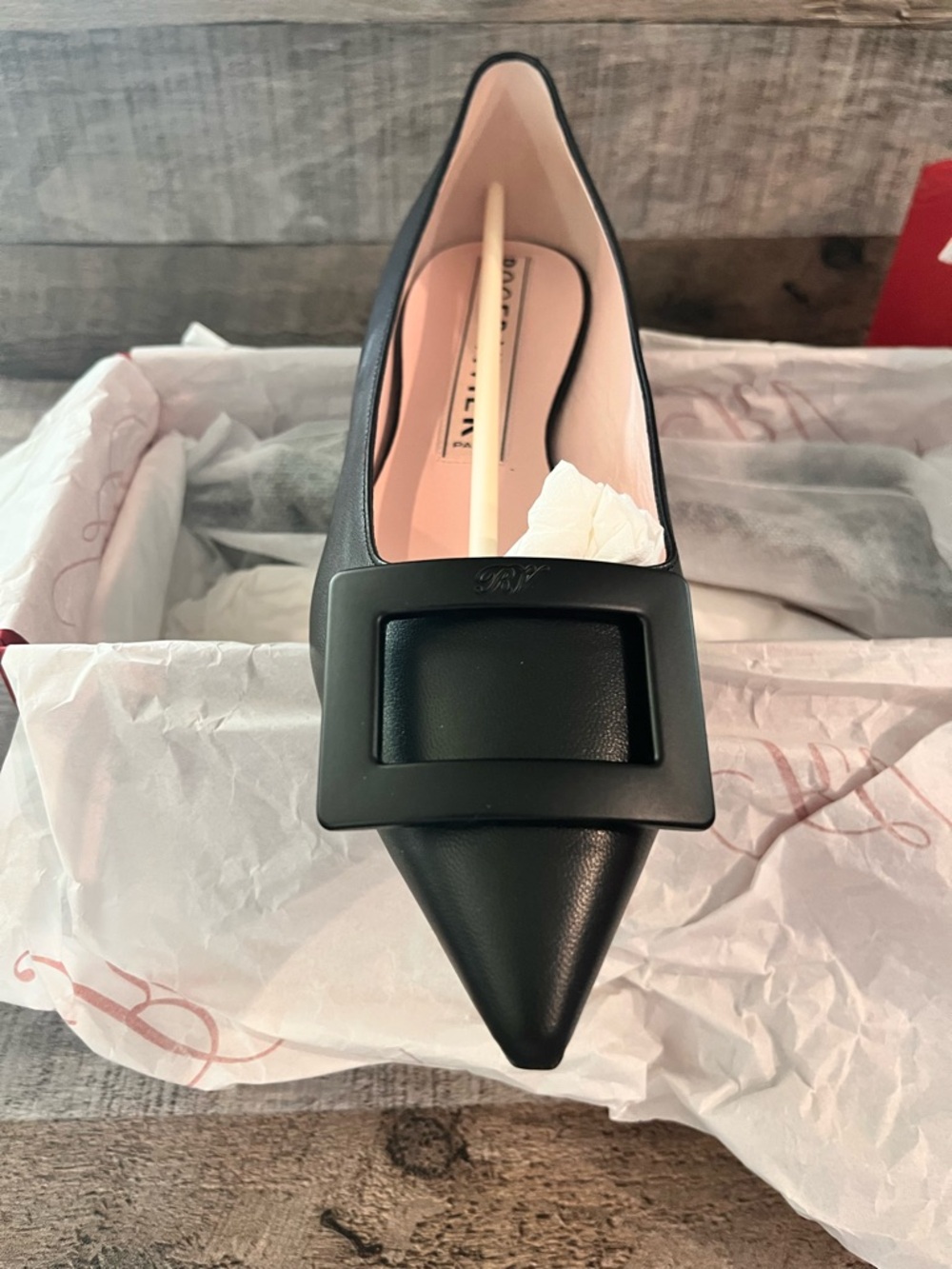 ROGER VIVIER Gommettine Ballerinas flats in black leather size 39 - NEW - Picture 8 of 16